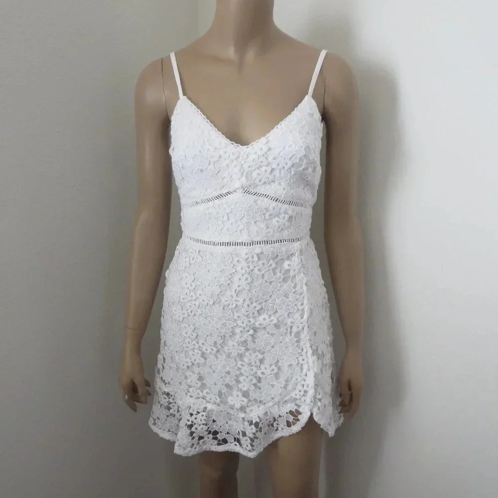 NWT Abercrombie & Fitch White Lace Dress XS S M